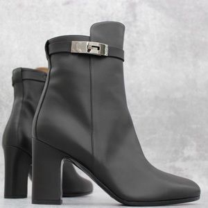 Hermès Joueuse Ankle Boots Booties 39 Black Auth